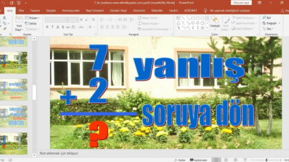 10 içerisinde Toplama İşlemi – 7 ve 8 ile Toplama – Sunu
