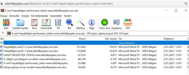 2. Sınıf Hayat Bilgisi Performans Ödevleri Listesi – 6 Tane
