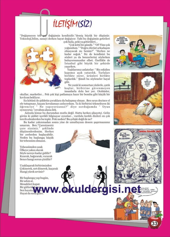 Okul Dergisi Örneği