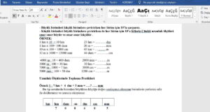 4. Sınıf Matematik Uzunluk Ölçüleri Konu Özeti