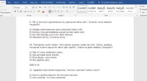 Atasözleri – Özdeyişler – Deyimler- Terimler Yaprak Testi