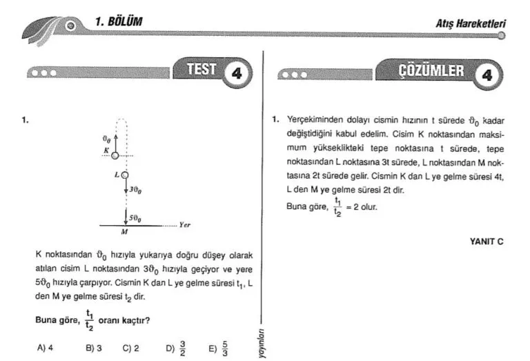 Atışlar Çözümlü Sorular – PDF – 10. Sınıf