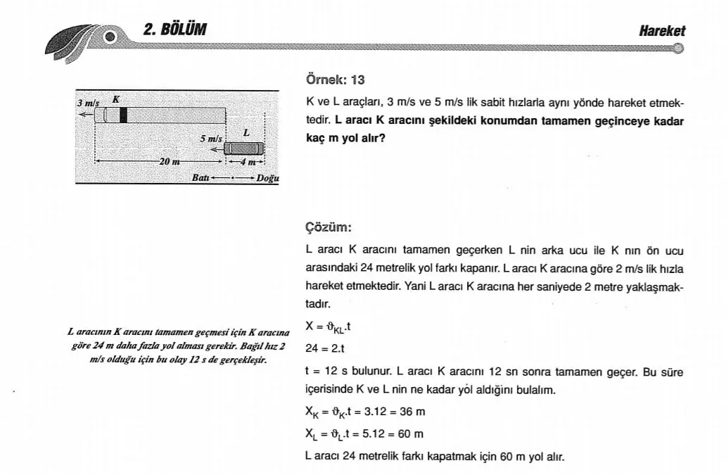 Bağıl Hareket – Nehir Problemleri Çözümlü Sorular – PDF