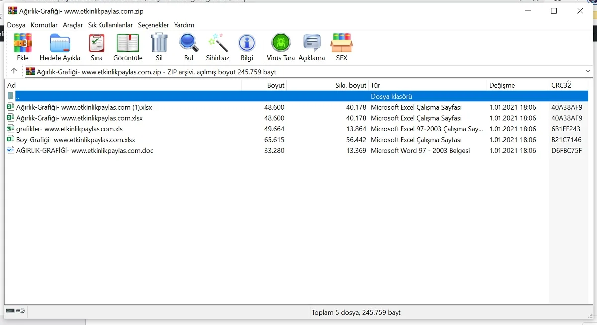 Boy ve Kilo Grafiği – excel