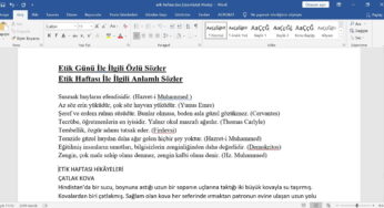 Etik Haftası Kutlama Programı: Okul Etkinlikleri ve İçerik Rehberi