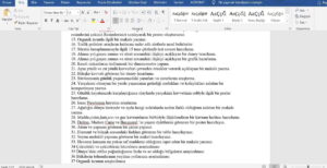 5-6-7-8. Sınıf Fen Bilimleri Proje ve Performans Konuları