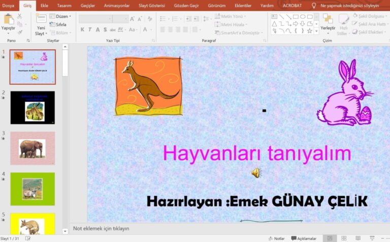 Hayvanları Tanıyalım Sunusu – ppt