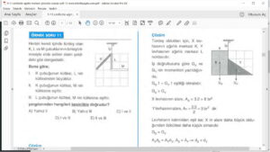 Kütle ve Ağırlık Merkezi Çözümlü Soruları – PDF