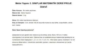Metre Yapımı – Matematik Proje Ödevi: Adım Adım Uygulama Rehberi