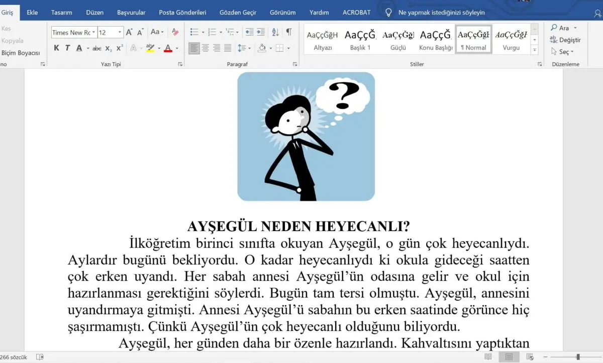 Özel Eğitim Okuduğunu Anlama Etkinliği Türkçe