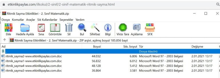 Ritmik Sayma Etkinlikleri – 2. Sınıf Matematik