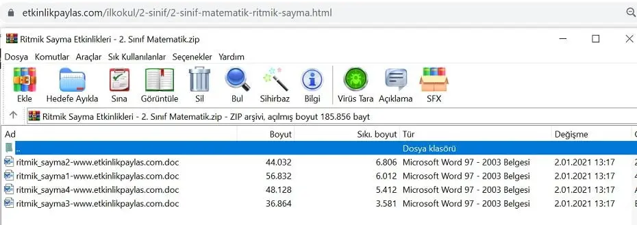 Ritmik Sayma Etkinlikleri – 2. Sınıf Matematik