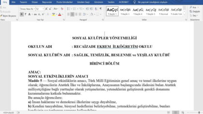 Sağlık Temizlik ve Beslenme Kulübü Dosyaları: Kapsamlı Rehber