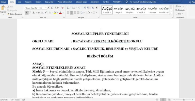 Sağlık Temizlik ve Beslenme Kulübü Dosyaları: Kapsamlı Rehber