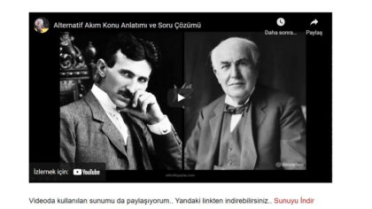Alternatif Akım Konu Anlatımı ve Soru Çözümü – Video
