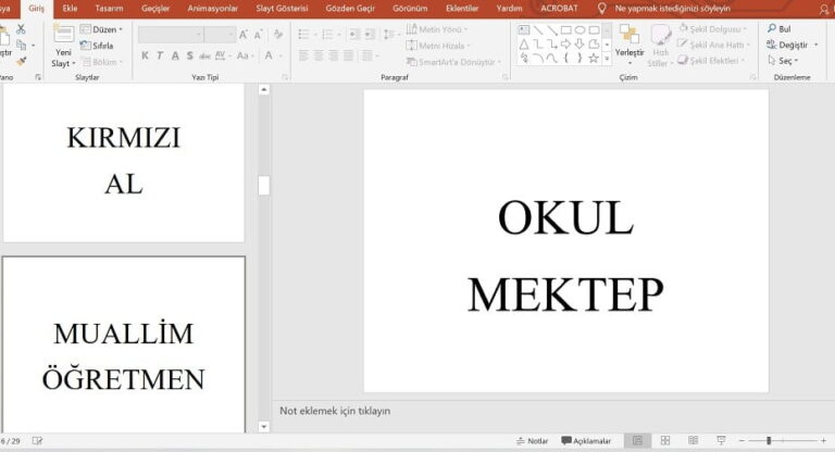 Eş Anlamlı Kelimeler Sunusu Powerpoint