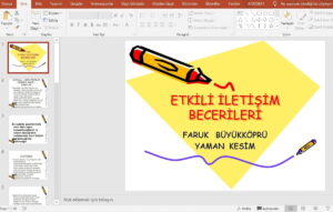 Etkili İletişim Becerileri Sunusu – İlkokul Öğrencileri için – PPT
