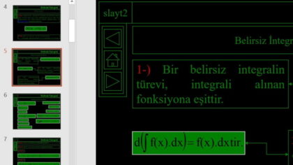 İntegral Konu Anlatımı Sunumu – Powerpoint