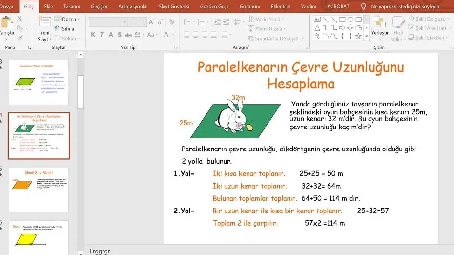Paralelkenar, Yamuk ve Çokgenler Sunusu – Powerpoint