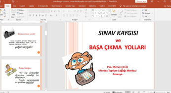 Sınav Kaygısı ile Başa Çıkma Yöntemleri Sunumu
