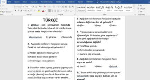 2. Sınıf Deneme Sınavı: Türkçe / Matematik / Hayat Bilgisi
