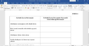 Zorbalık Tespit Etkinliği – Rehberlik – Anket