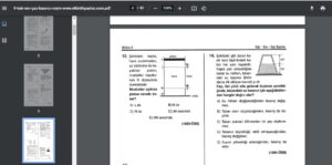 Katı Sıvı Gaz Basıncı ÖSYM Soruları Çözümleri – PDF