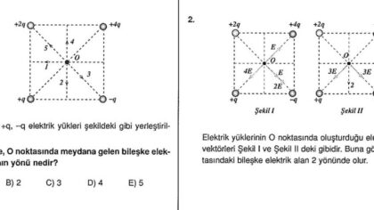 Elektriksel Alan, Elektriksel Potansiyel Enerji Çözümlü Sorular – PDF – 11. sınıf