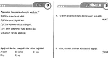 9. Sınıf Fizik Bilimi ve Kariyer Keşfi Çözümlü Sorular PDF (Maarif Modeli Uyumlu)