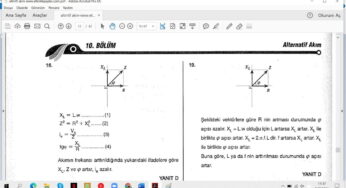 Alternatif Akım Çözümlü Sorular – PDF