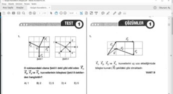 Kesişen Kuvvetlerin Dengesi – Çözümlü Sorular – PDF – 12. Sınıf
