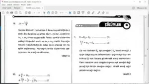 Fotoelektrik Etki &  Fotoelektrik Olayı Çözümlü Sorular – PDF