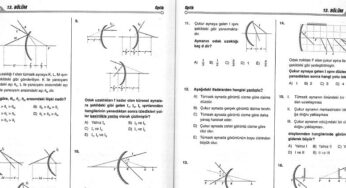 Küresel Aynalar (Çukur ve Tümsek Ayna) Çözümlü Sorular – PDF
