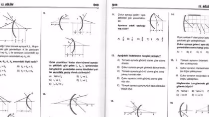 Küresel Aynalar (Çukur ve Tümsek Ayna) Çözümlü Sorular – PDF