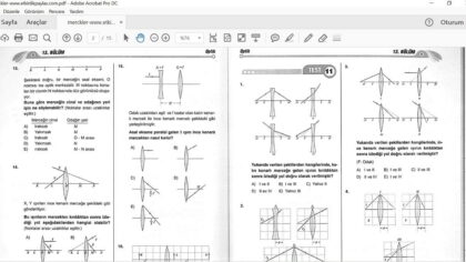 Mercekler Çözümlü Sorular PDF İndir
