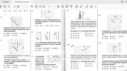 Yansıma ve Düzlem Aynalar Çözümlü Sorular – PDF