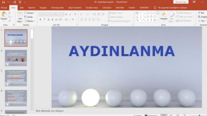 Aydınlanma Konu Anlatımı Sunu – 10. Sınıf Fizik – PPT