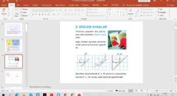 Yansıma ve Düzlem Aynalar Sunu – Konu Anlatım Sunusu