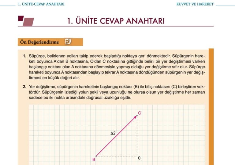 10. Sınıf Fizik Ders Kitabı Cevapları MEB – PDF 2026